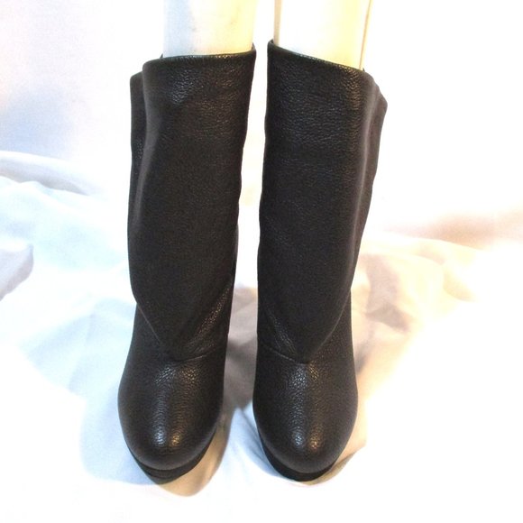 BALENCIAGA LEATHER WEDGE Bootie Ankle Boot Shoe - Picture 4 of 10